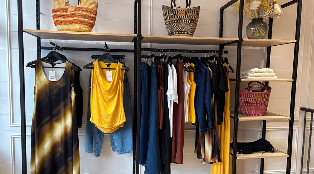 The May Collection, designed by our Saint and Sofia designers, features a punchy colour palette with pops of bright yellow and earthy brown.