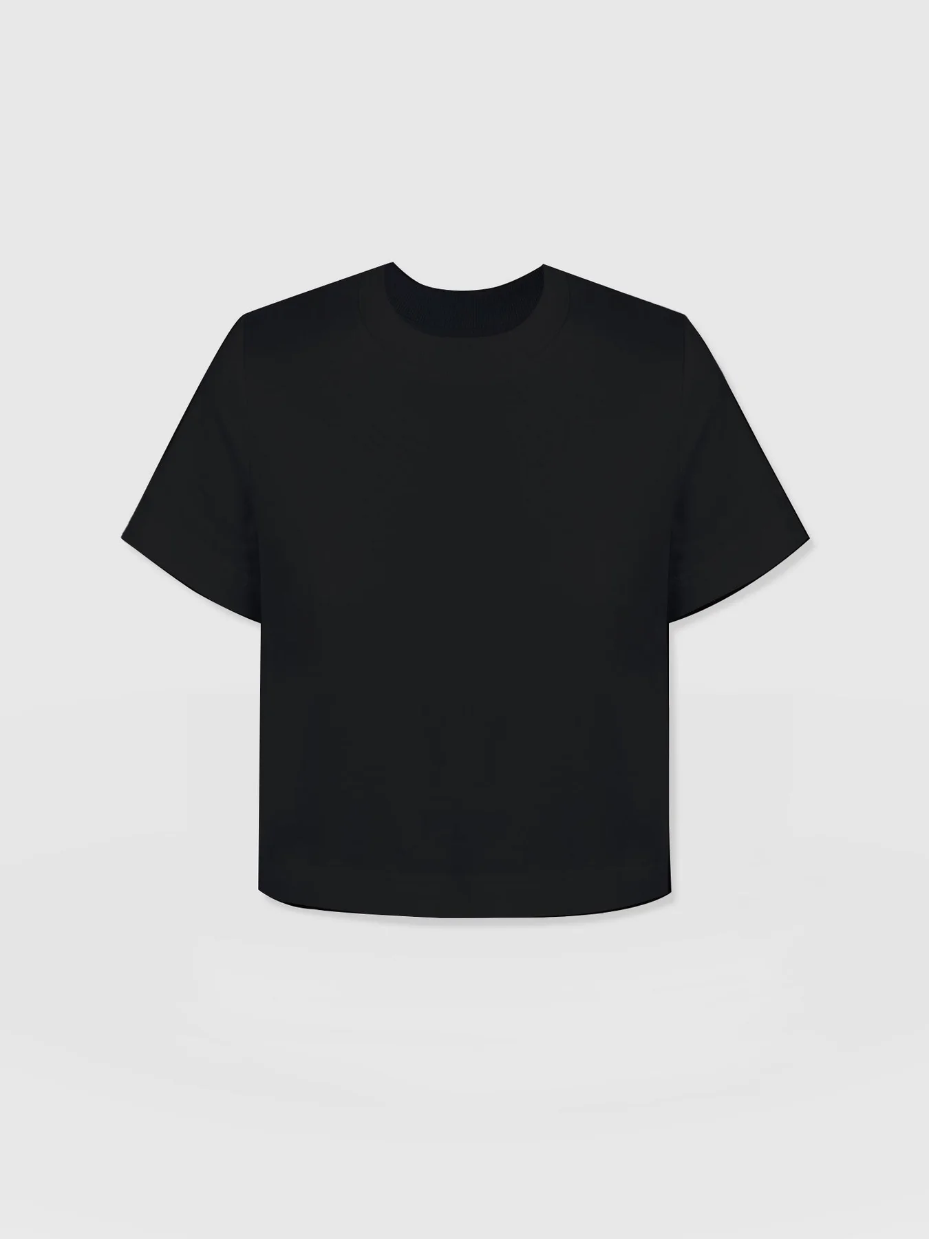 A cut out image of the Chelsea Crew Neck Tee by Saint and Sofia. A boxy crew neck style with short sleeves.
